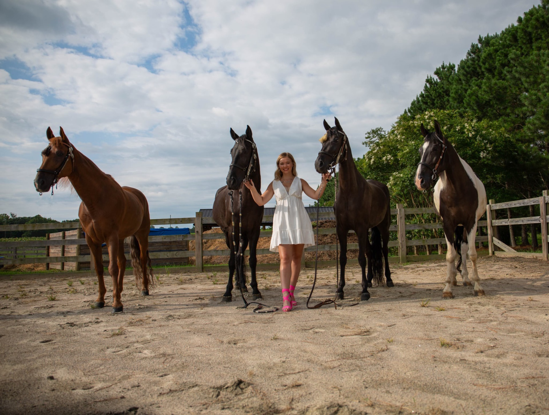 Owner Courtney Vaughan With Her Horse Horses RWC Snapchat, Goosebumps Every Time, RWC My Bella Contessa and 3x WGC and Multi WC A Lil Big Town 